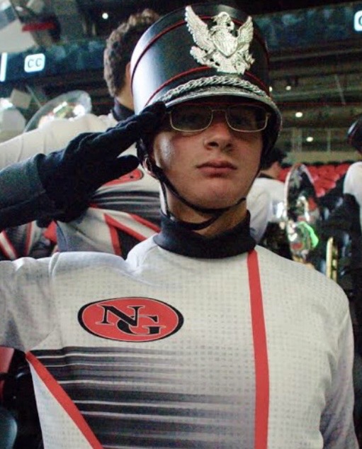 Perry in marching band