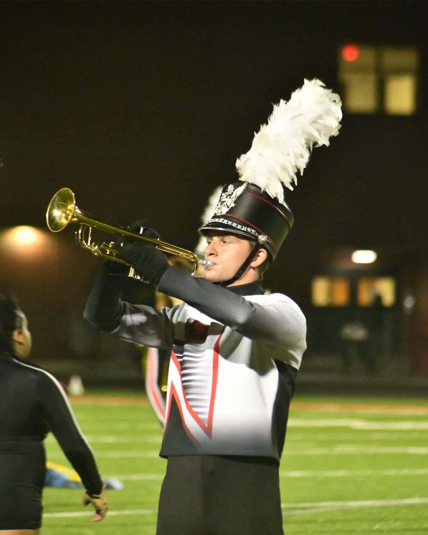 Perry performing with North Gwinnett Band