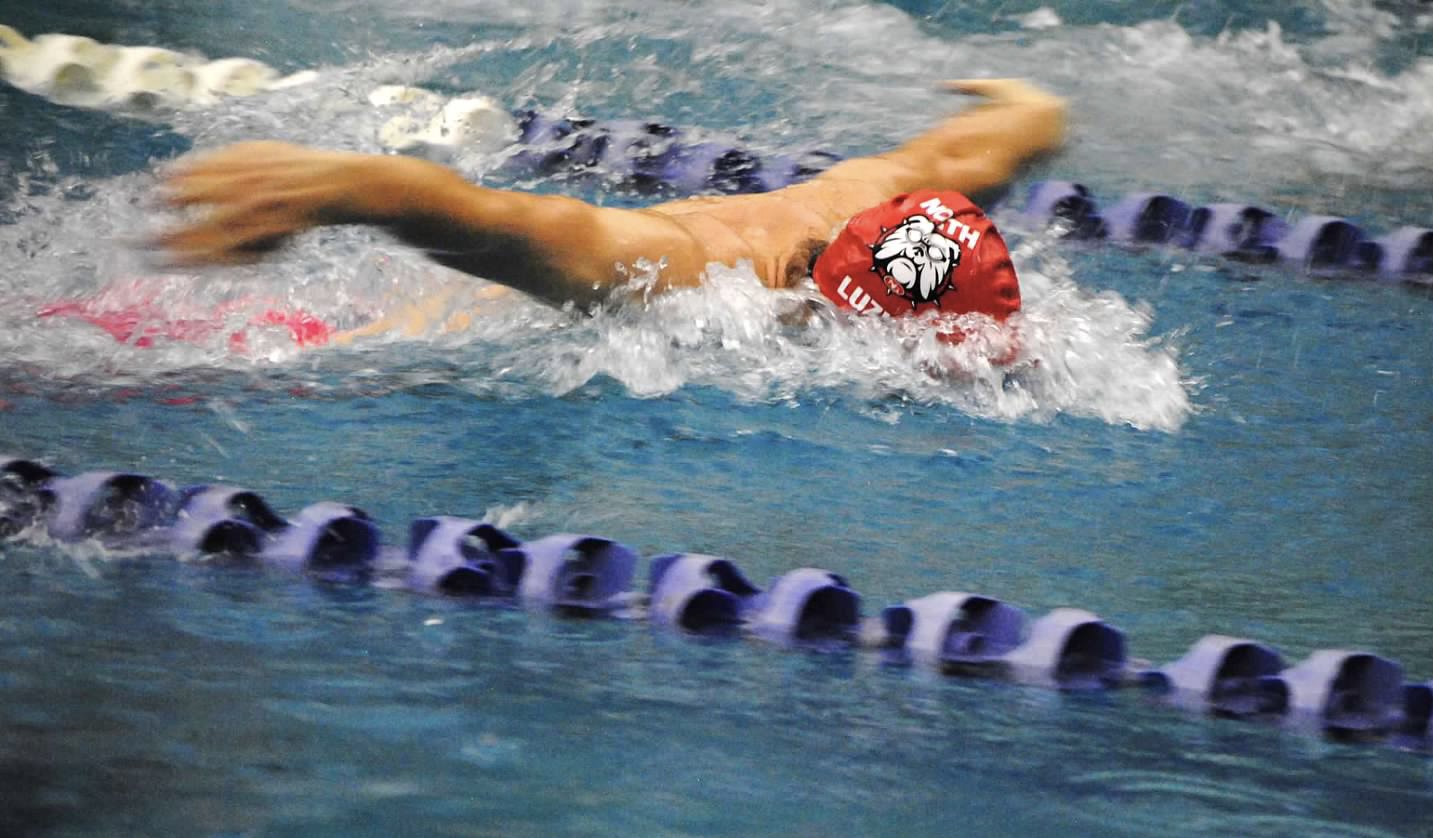 Perry at a swim meet