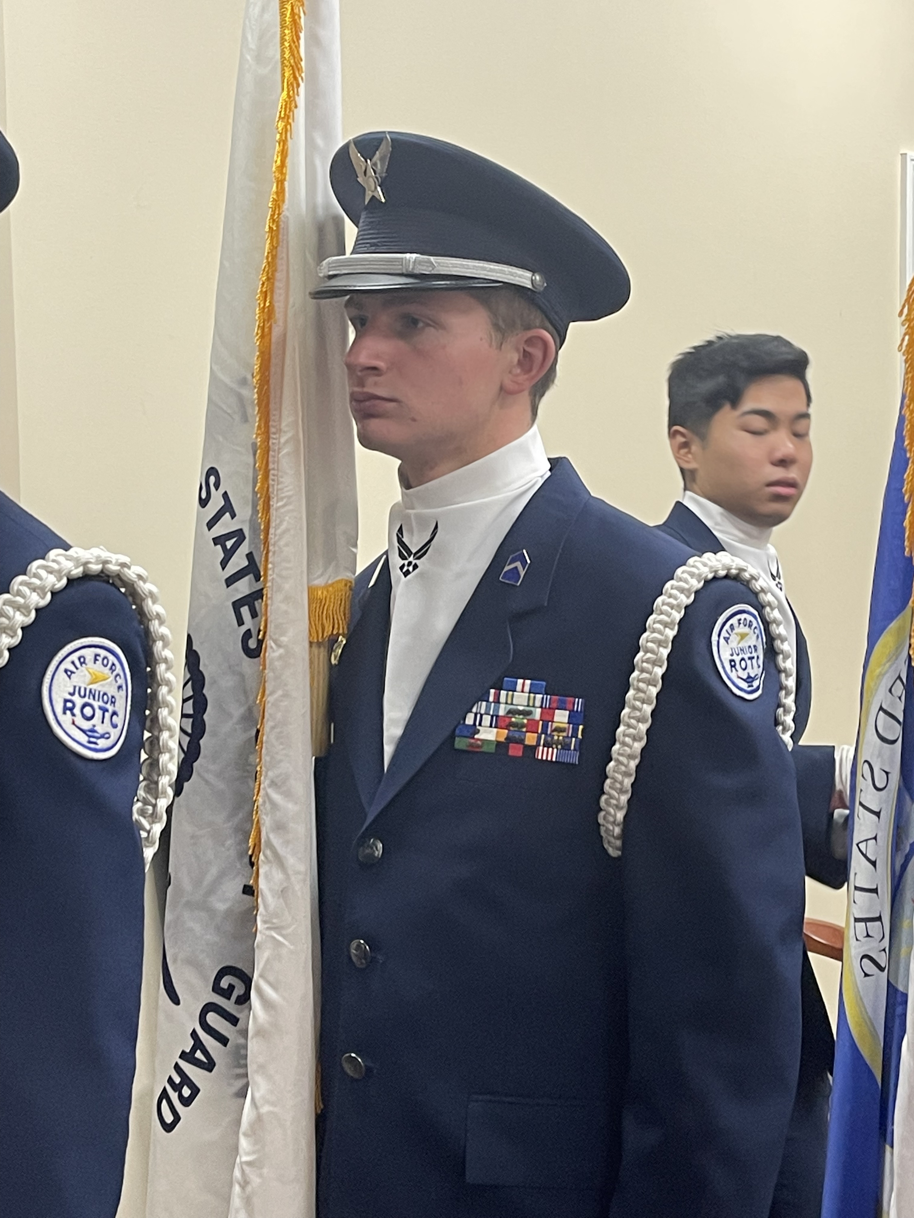 Perry in JROTC dress uniform