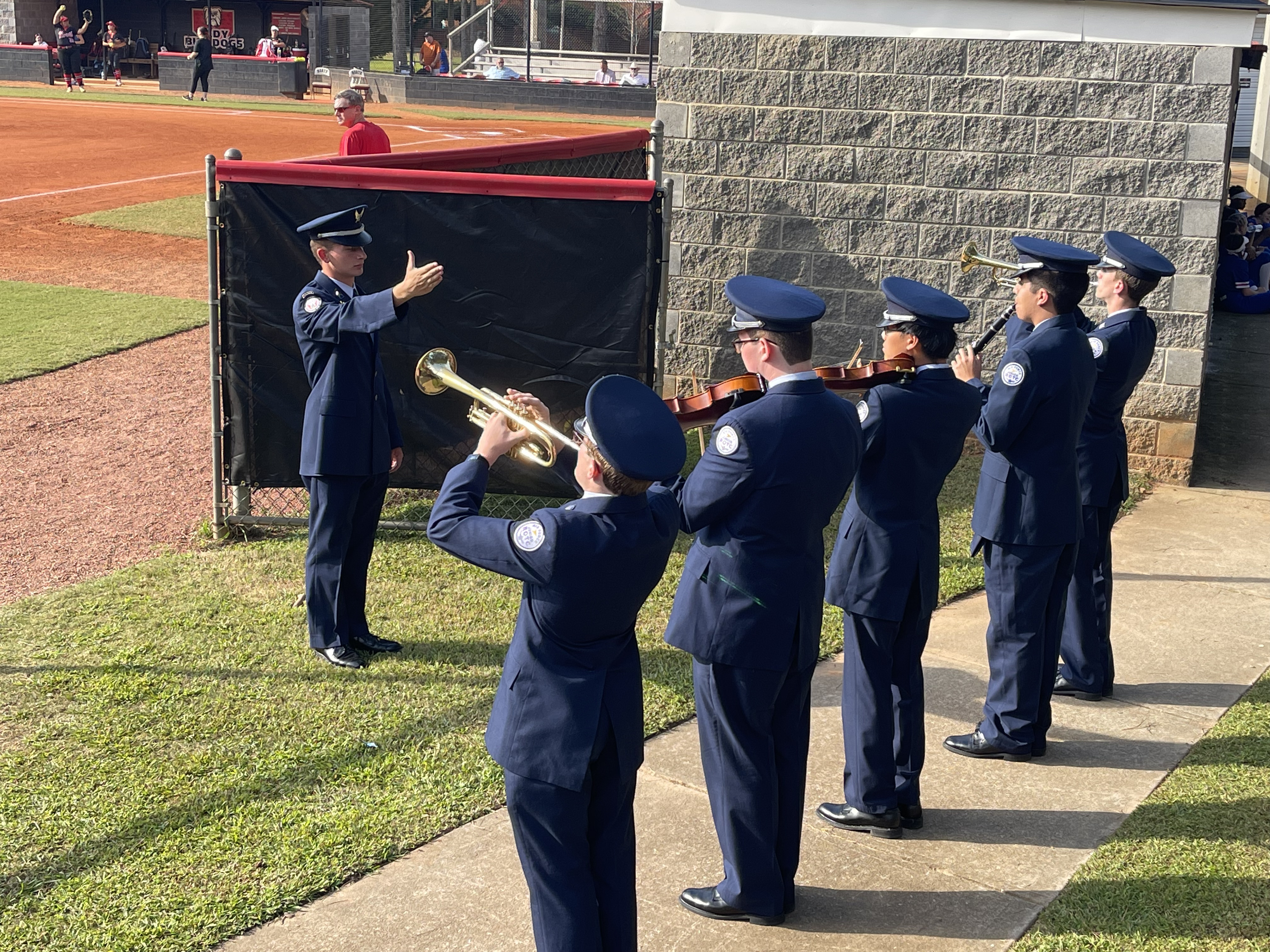 Perry conducting the Ceremonial Symphony